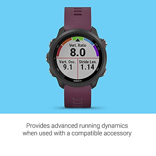 Garmin Forerunner 245, GPS Running Smartwatch with Advanced Dynamics, Berry - 010-02120-01 - Image 5