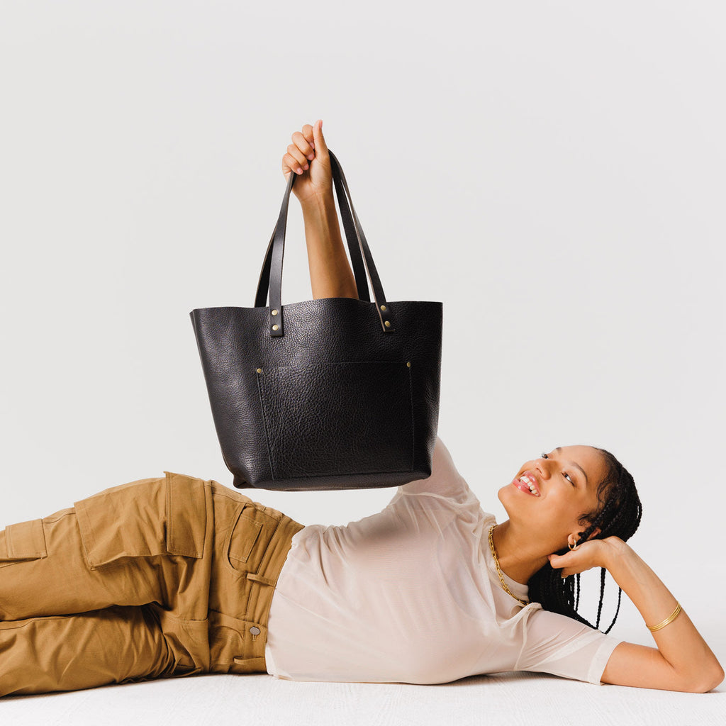 'Almost Perfect' Leather Tote Bag - Image 92