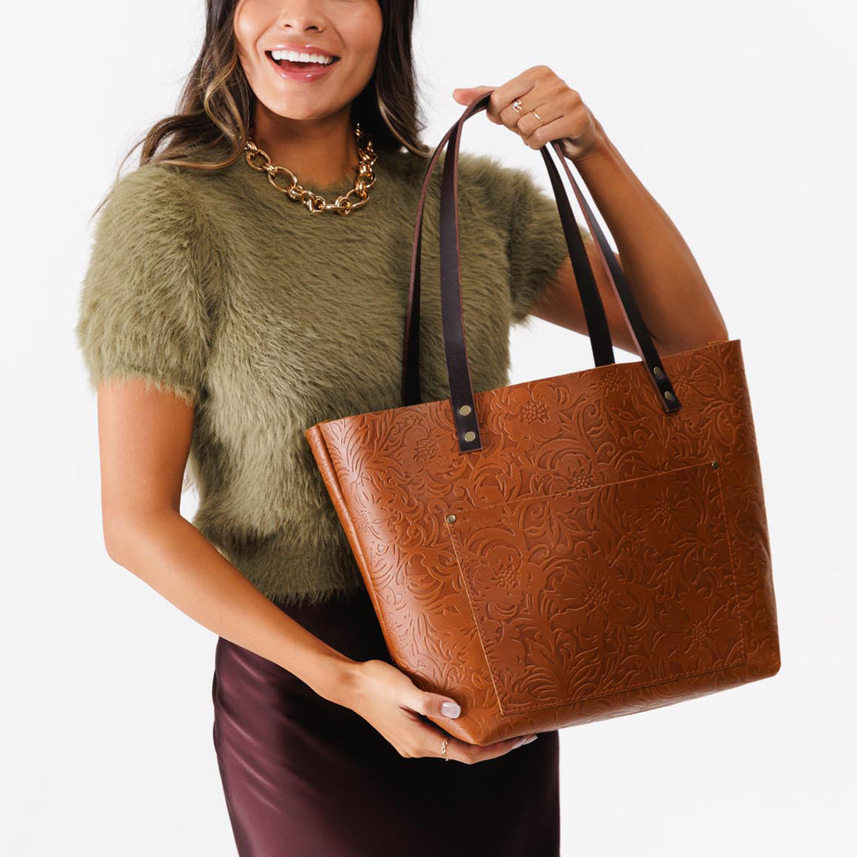 'Almost Perfect' Leather Tote Bag - Image 95