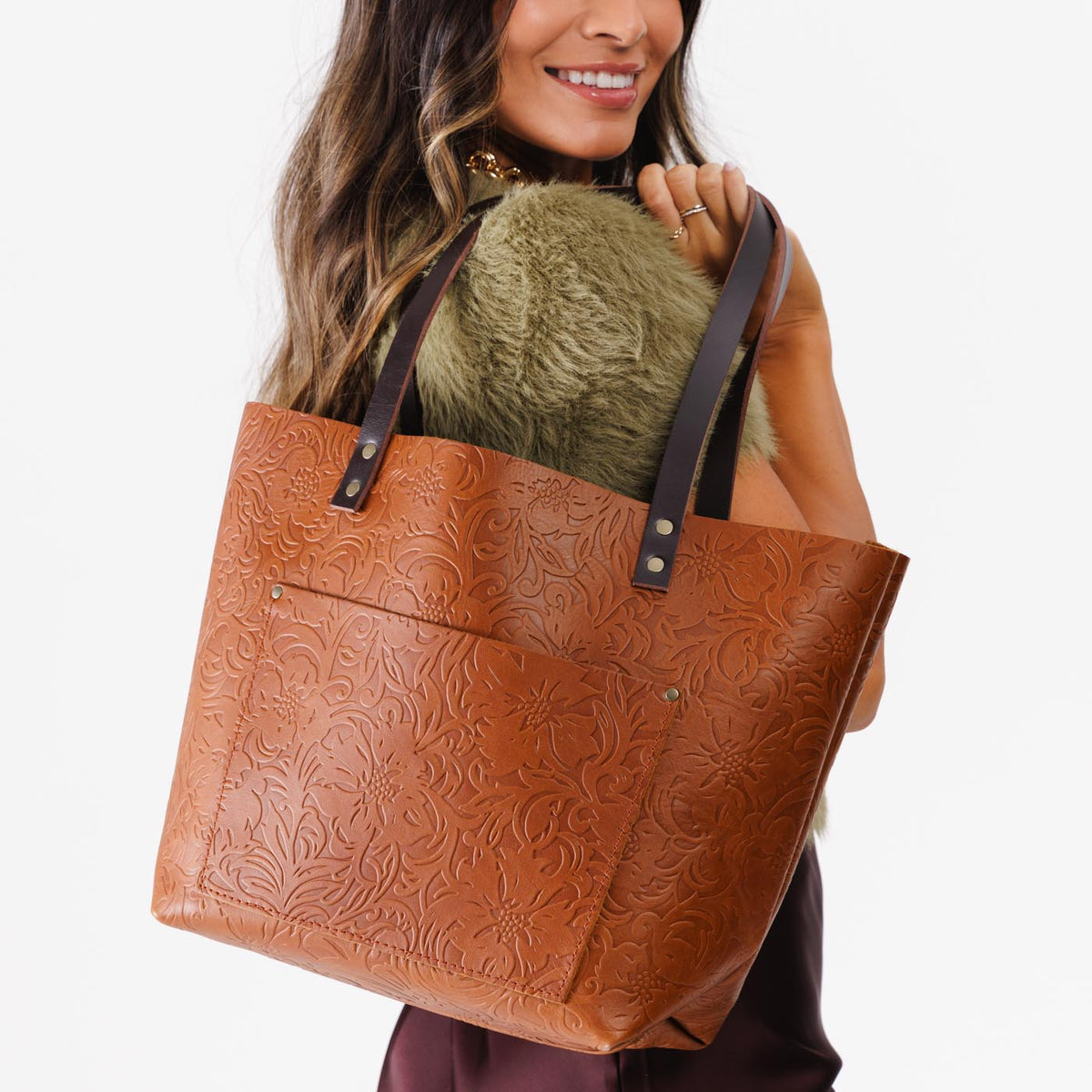 'Almost Perfect' Leather Tote Bag - Image 93