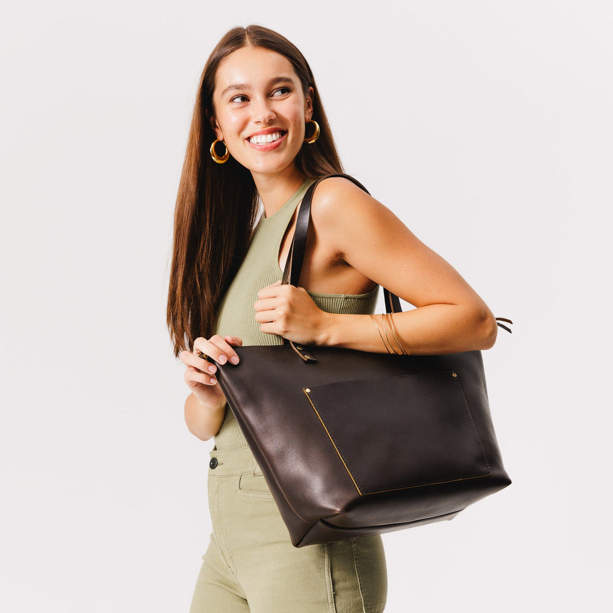 'Almost Perfect' Leather Tote Bag - Image 197