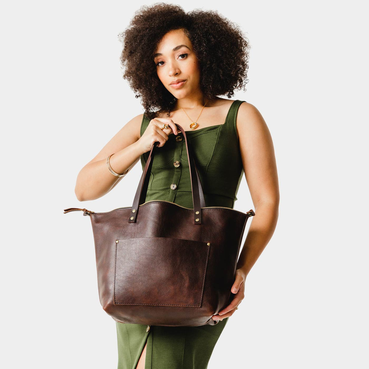 'Almost Perfect' Leather Tote Bag - Image 184