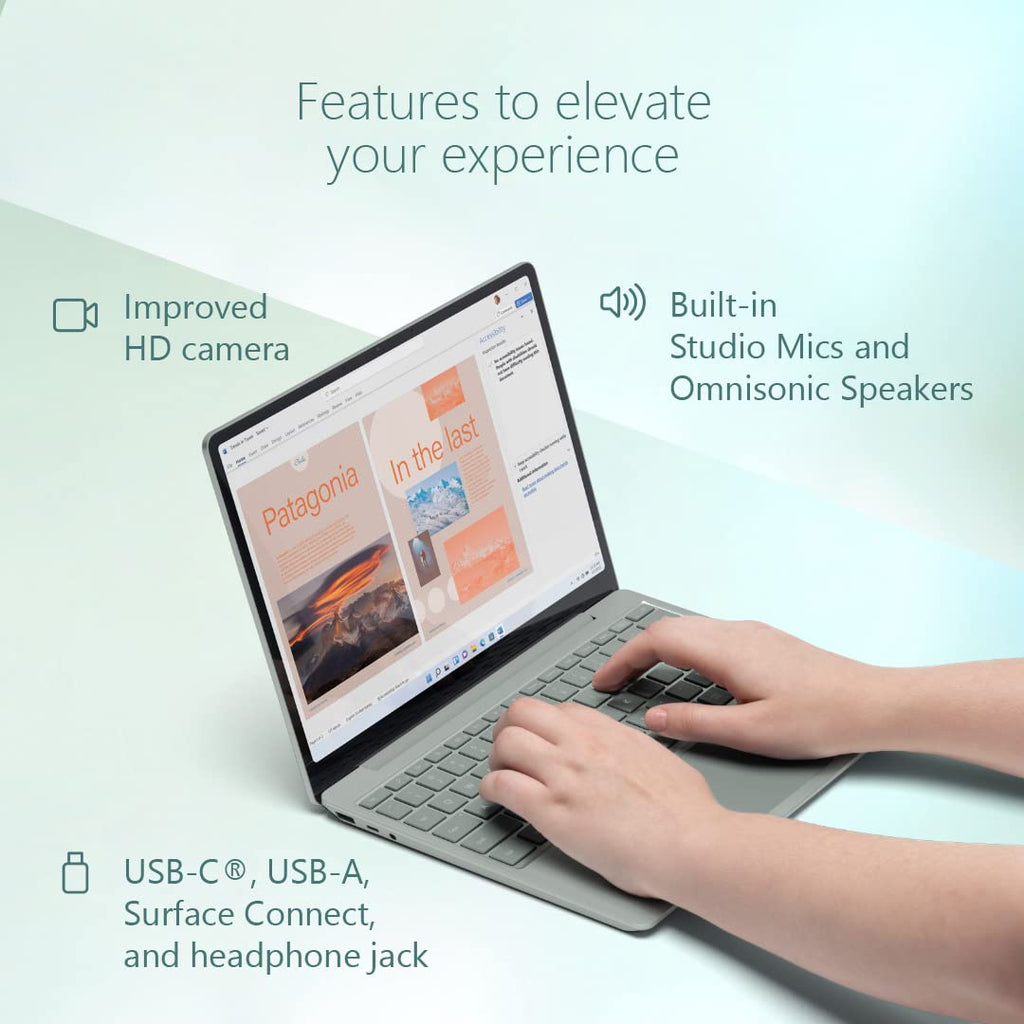 Microsoft Surface Laptop Go 2 - 12.4 - Intel i5 8GB - 128GB SSD - Sage 8QC-00026 - Image 7