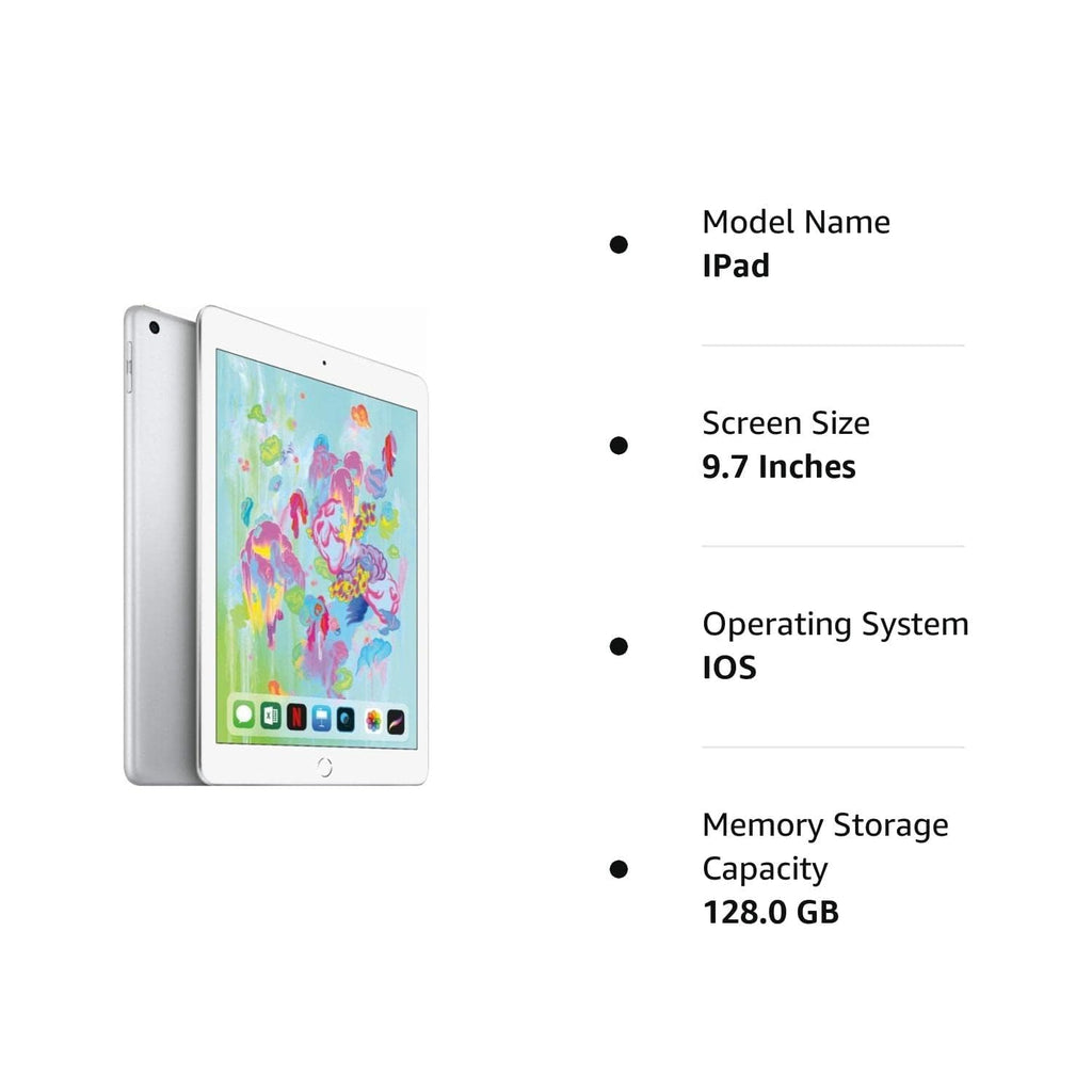Apple iPad (9.7-inch, Wi-Fi, 128GB) - 2018 - Silver - MR7K2LL/A - Image 6