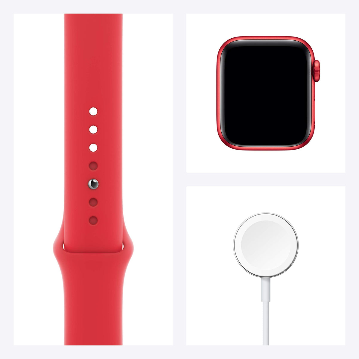 Apple Watch Series 6 40mm RED Aluminum Case RED Sport Band - M00A3LL/A - Image 7