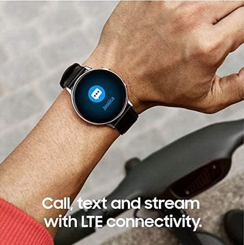 Unlocked Samsung Galaxy Watch Active 2 Smartwatch 44mm Stainless Steel LTE - SMR825USSAXAR - Image 2