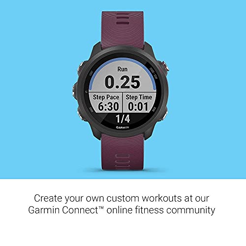 Garmin Forerunner 245, GPS Running Smartwatch with Advanced Dynamics, Berry - 010-02120-01 - Image 6