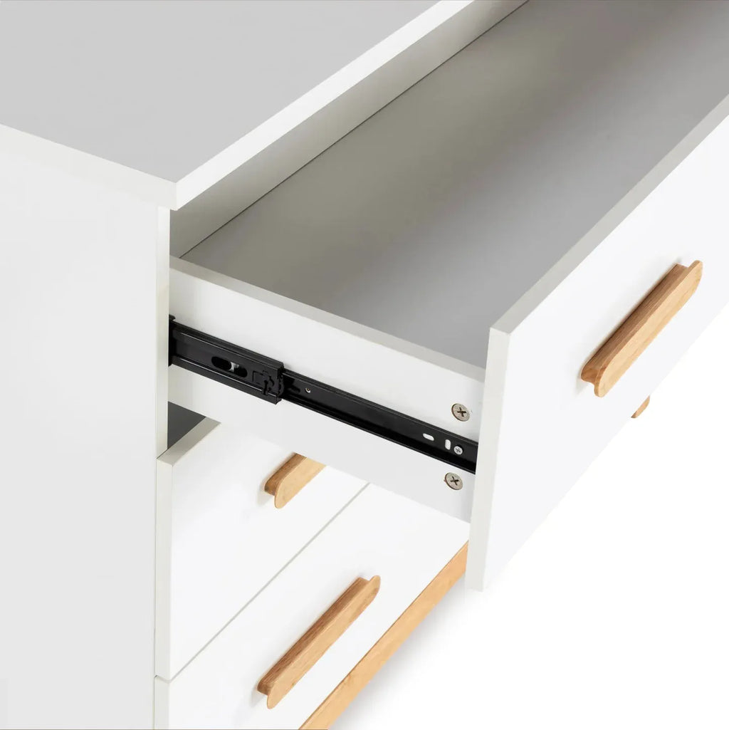 Dadada Lala Big 6-Drawer Dresser - White / Natural - Image 7