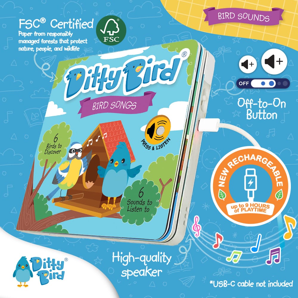 Ditty Bird Musical Books - Bird Sounds - Image 3
