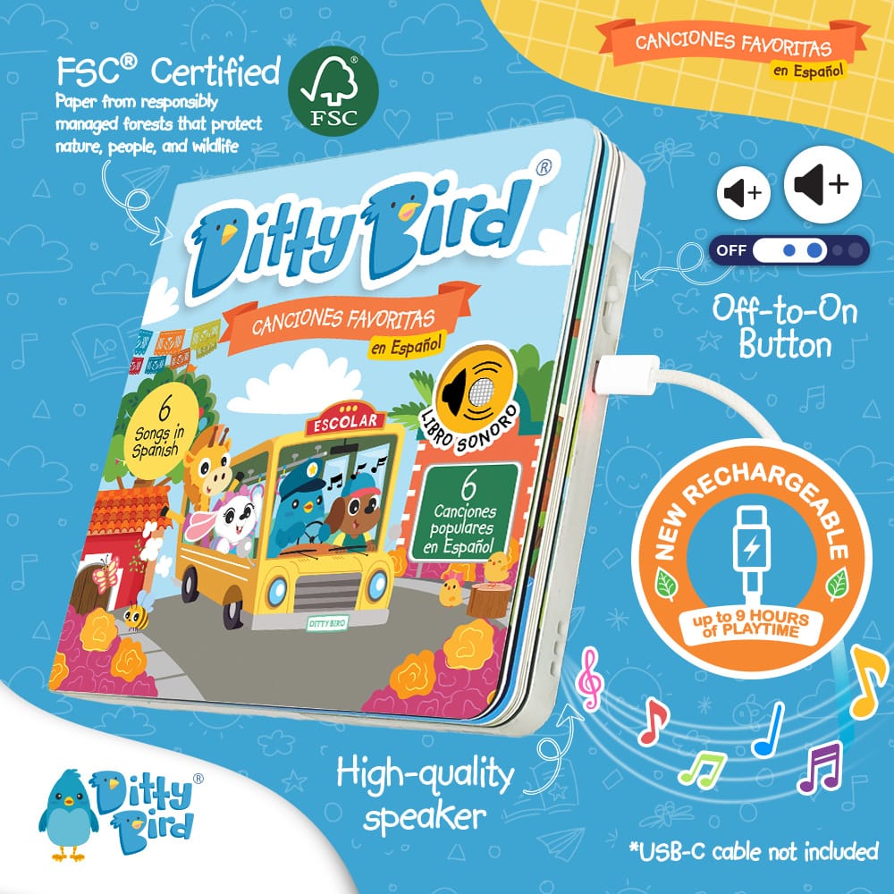 Ditty Bird Musical Books - Canciones Favoritas - Image 4