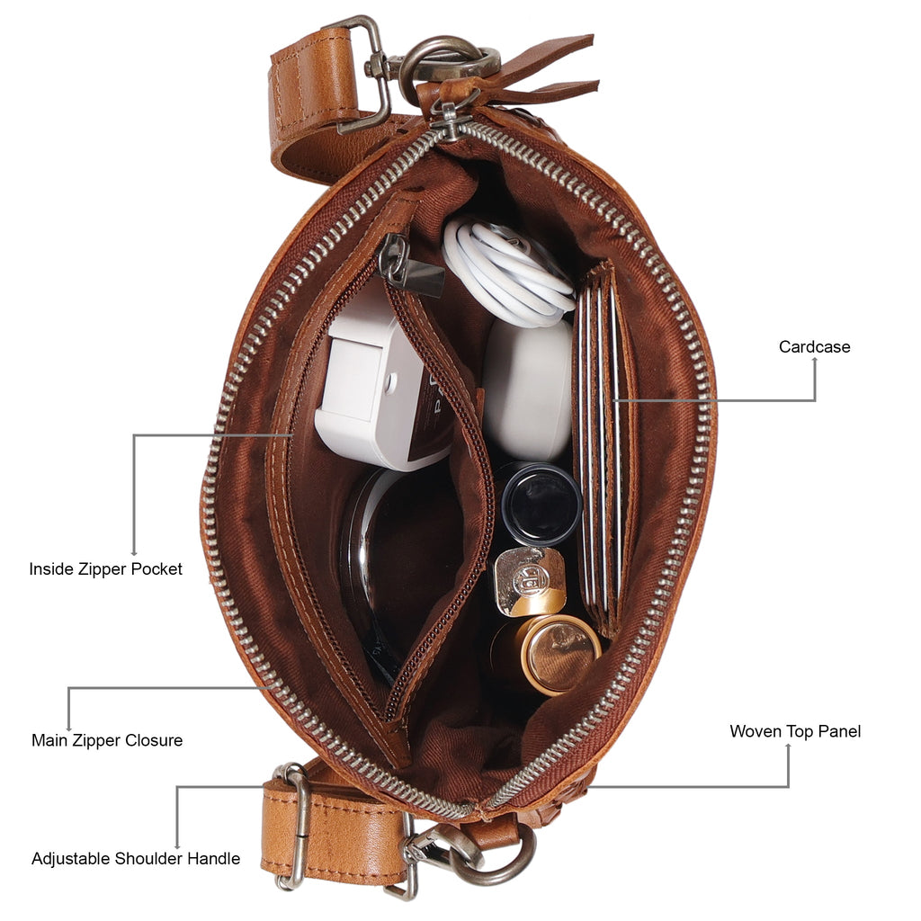 Coast Leather Crossbody Bag - Image 4