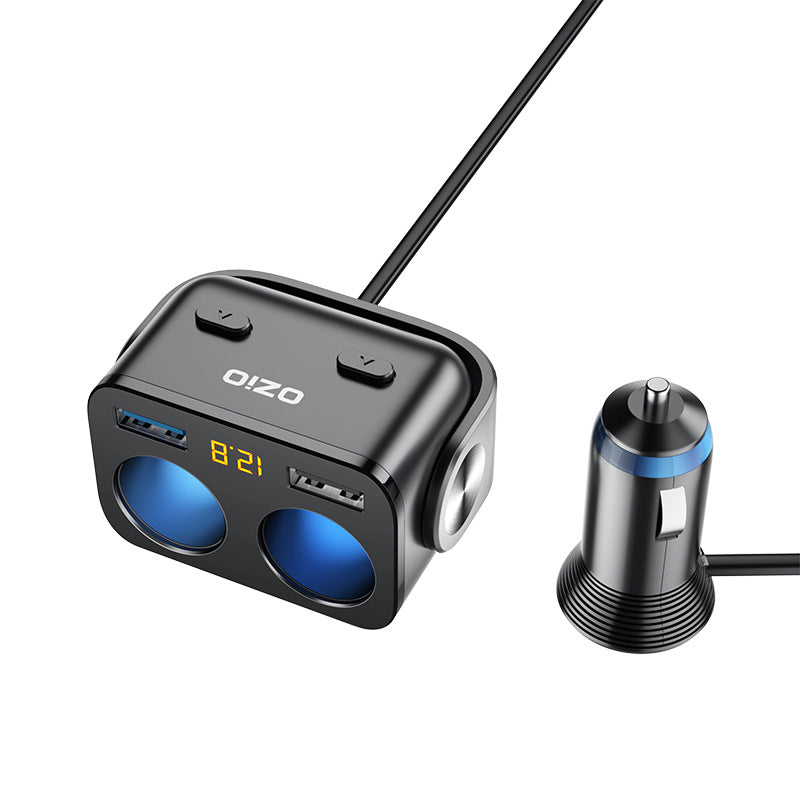 Dual USB Car Charger with Charging Cable - Image 4