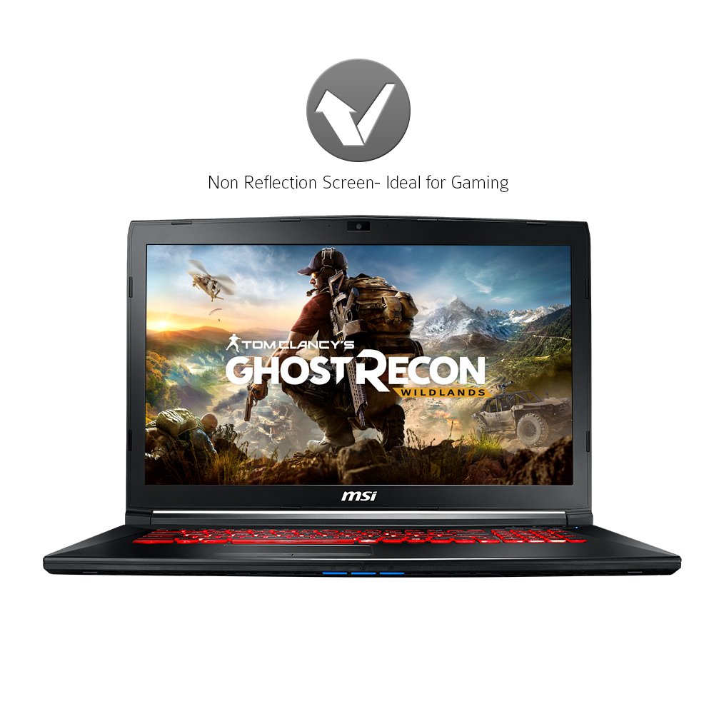 MSI 17.3" Gaming Laptop - i7-7700HQ - GeForce GTX 1050 - 8GB DDR4 - 128GB SSD+1TB HDD (GL72M 7RDX-800) - Image 2