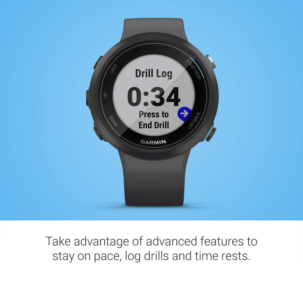 Garmin - Swim 2 Smartwatch 42mm Fiber-Reinforced Polymer - Slate - 010-02247-00 - Image 6