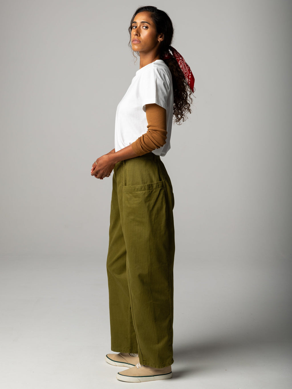 Women's Croft Workwear Barrel Trouser - Image 3