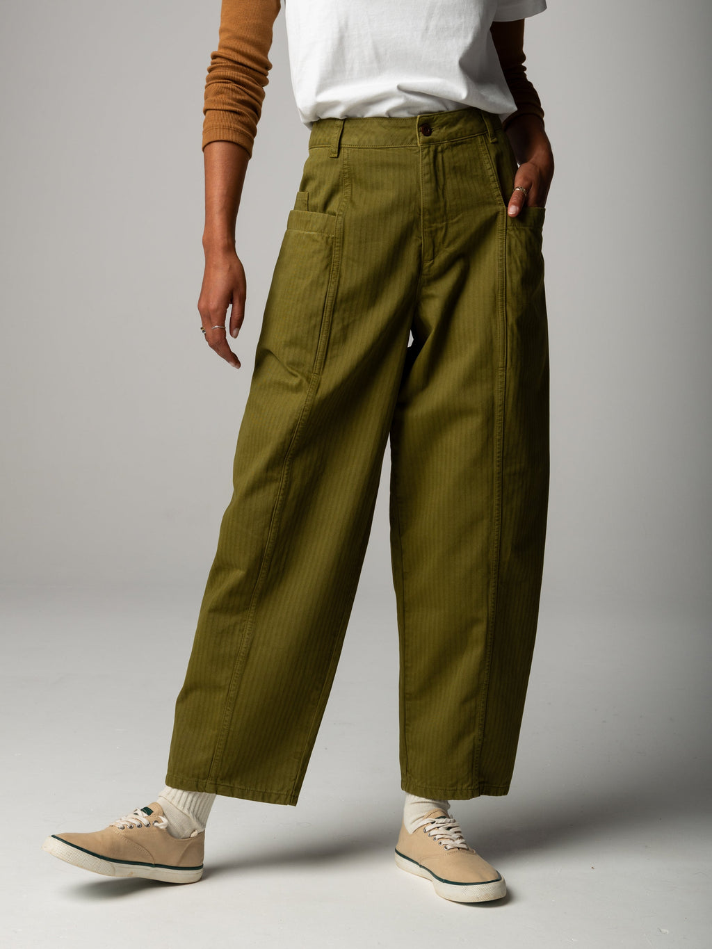 Women's Croft Workwear Barrel Trouser - Image 2
