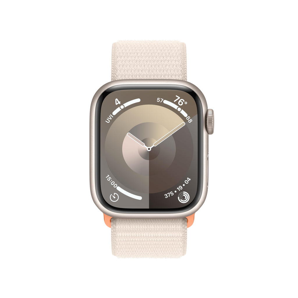 Apple Watch Series 9 (GPS) 41mm Aluminum Case with Starlight Sport Loop - Adj - Starlight - MR8V3LL/A - Image 2