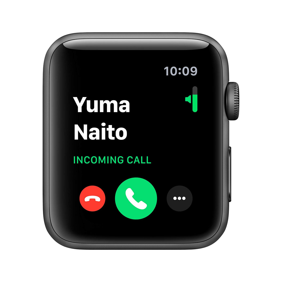 Apple Watch Series 3 (GPS+Cellular) - 42mm Space Gray Al Black Sport Band - MQK22LL/A - Image 3