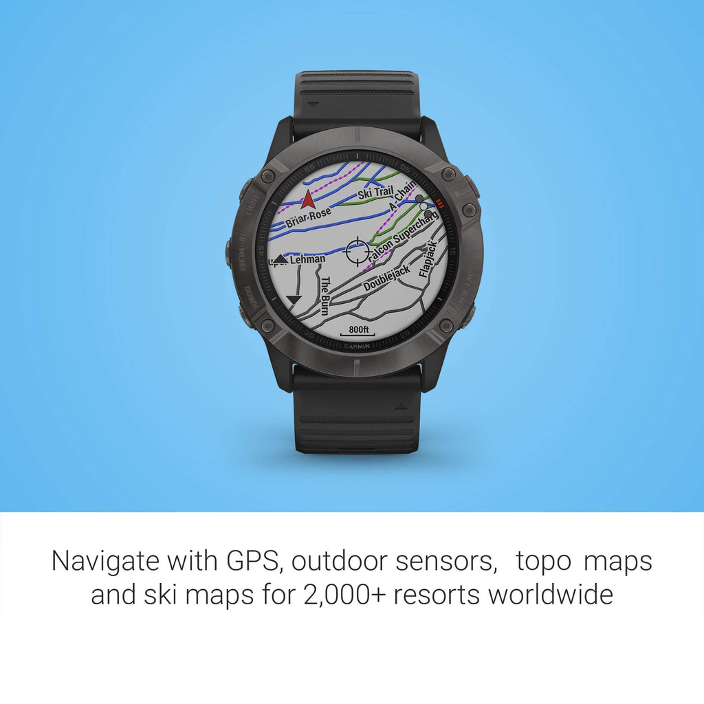 Garmin Fenix 6x Sapphire Smartwatch 51mm Black - 010-02157-10 - Image 5