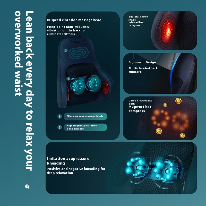 Electric Kneading Massage Pillow for Neck & Back - Image 3