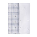 Ely's & Co. 2 Pack Waterproof Pack n Play Sheets - Floral Plaid Collection - Blue