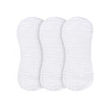 Ely's & Co. 3 Pack Muslin Burp Cloths - Solid White