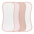 Ely's & Co. 4 Pack Absorbent Burp Cloths - Gingham Bear Collection - Pink
