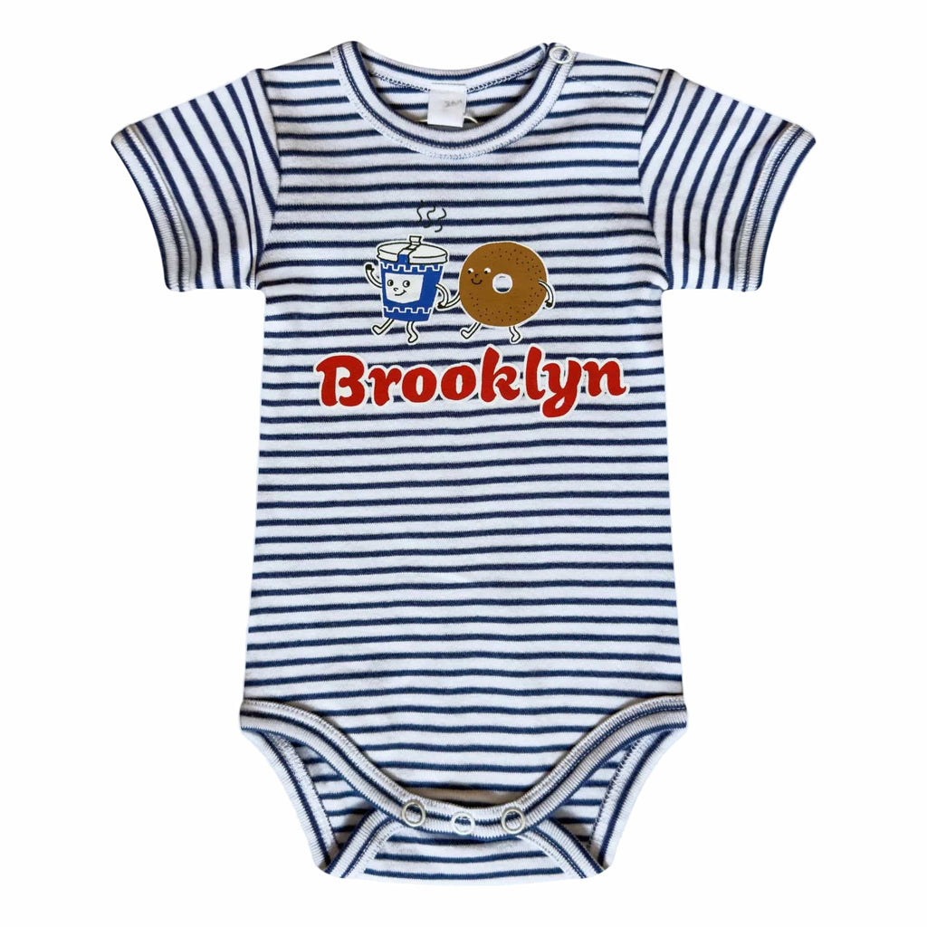 Estella Brooklyn Bagels & Coffee Baby Onesie - 0-3M