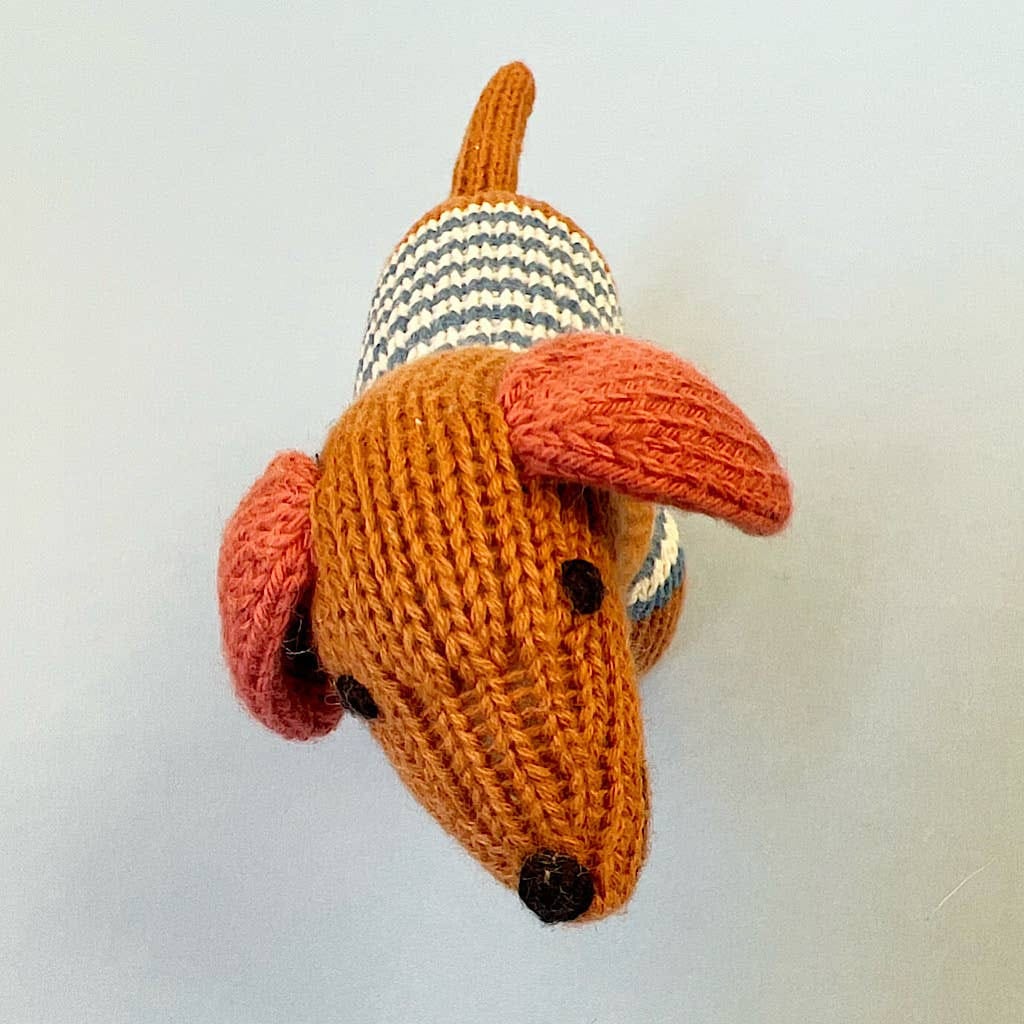 Estella Dog Rattle for Babies (Handmade) - Image 3