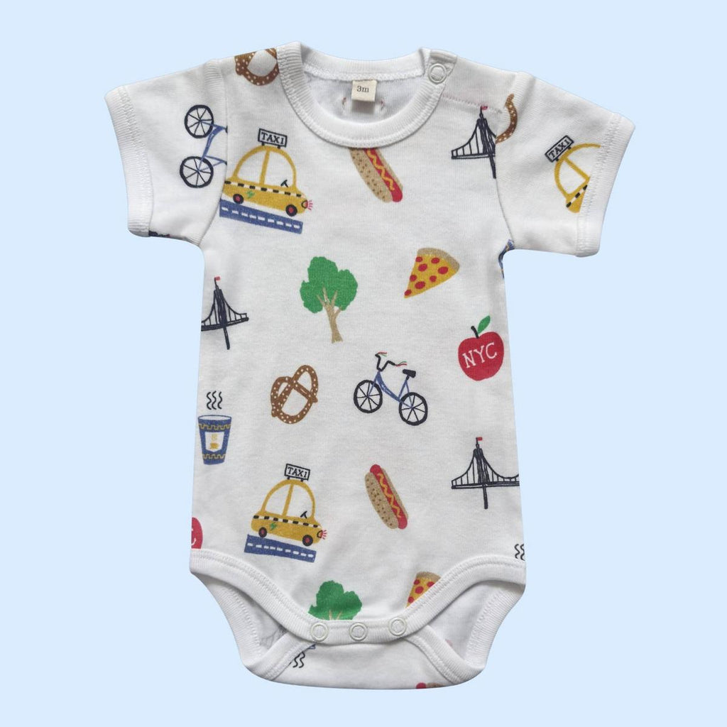Estella Organic Baby Onesie – NYC Print Gift - 0-3M - Image 2