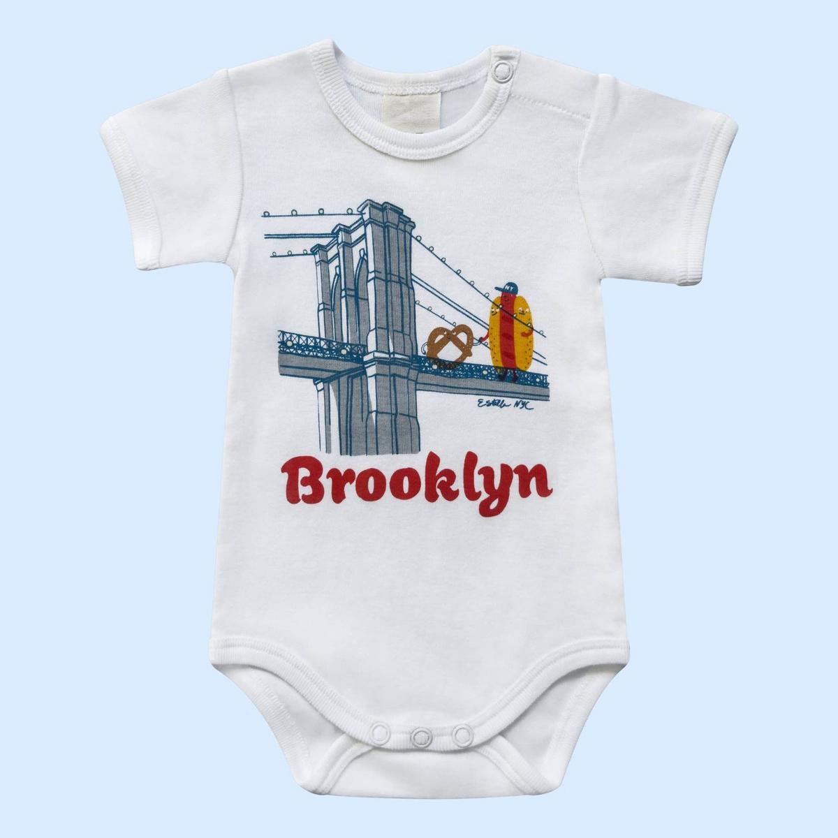 Estella Organic Baby Onesie with Brooklyn Buddies - 6-12 Months - Image 5