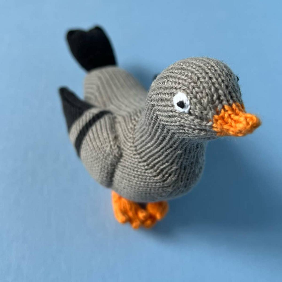 Estella Pigeon Baby Rattle-Handmade - Image 5