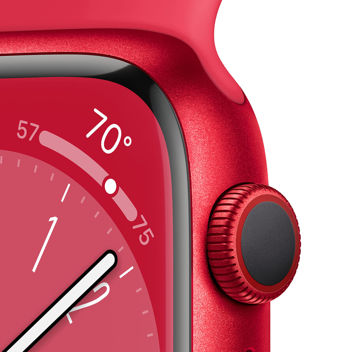 Apple Watch Series 8 GPS 45mm Alum Case Red Sport Band - S/M - MNUR3LL/A - Image 3