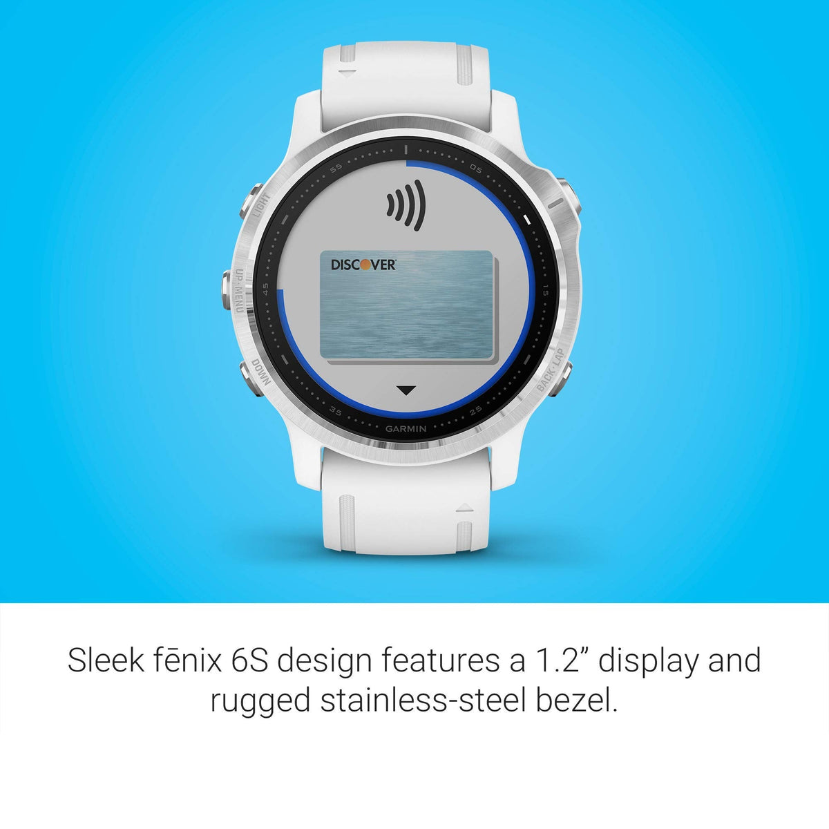 Garmin fenix 6S Smartwatch 42mm Polymer -White with White Silicone Band - 010-02159-00 - Image 4