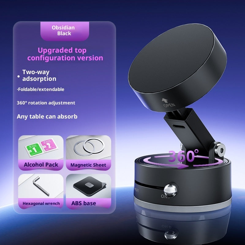 Suction Strong Magnetic Car Phone Holder - A3 Obsidian Black