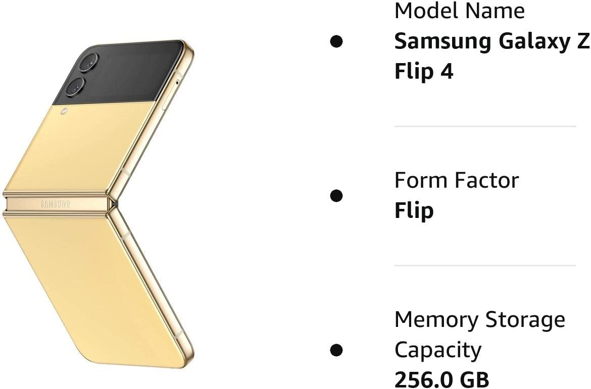 Unlocked Galaxy Z Flip4 5G - Bespoke - 256GB - Gold/Yellow/Yellow - SM-F721U7YEXAA - Image 3