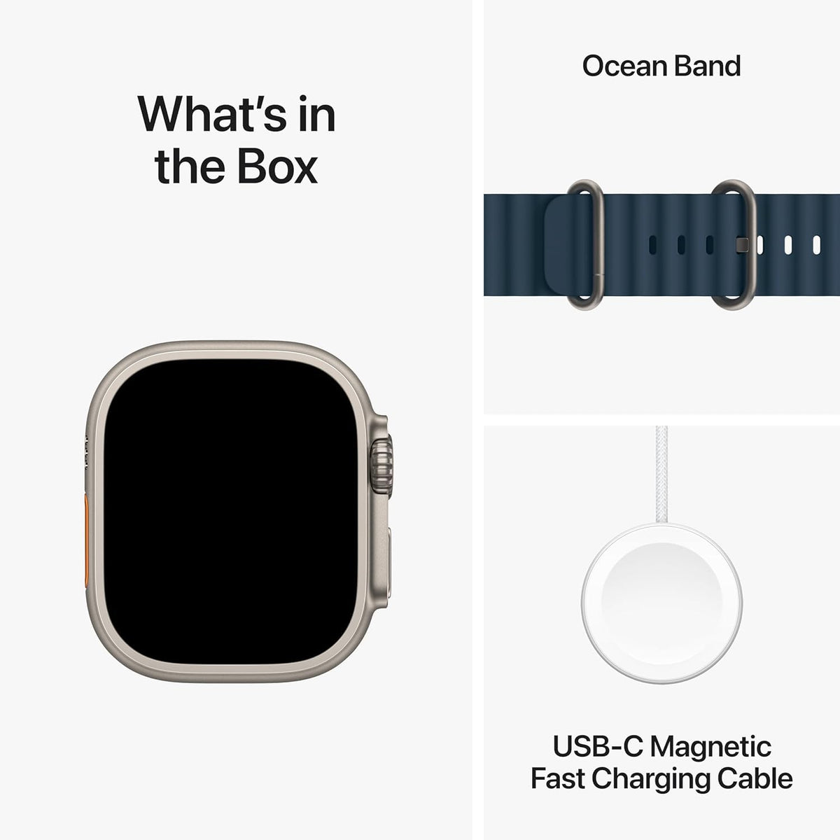 Apple Watch Ultra 2 [GPS + Cellular 49mm] Smartwatch with Rugged Titanium Case & Blue Ocean Band - MREG3LL/A - Image 7
