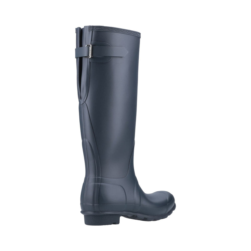 Hunter Original Tall Back Adjustable Womens Wellington Boots - Navy - Image 2
