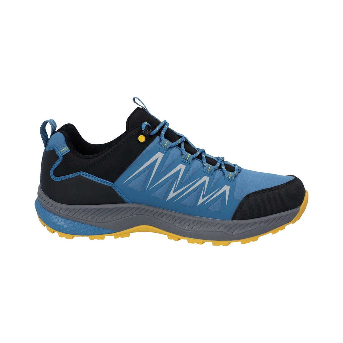 Hi-Tec Stealth Low Mens Trail Shoe - Blue/Black/Yellow - Image 2