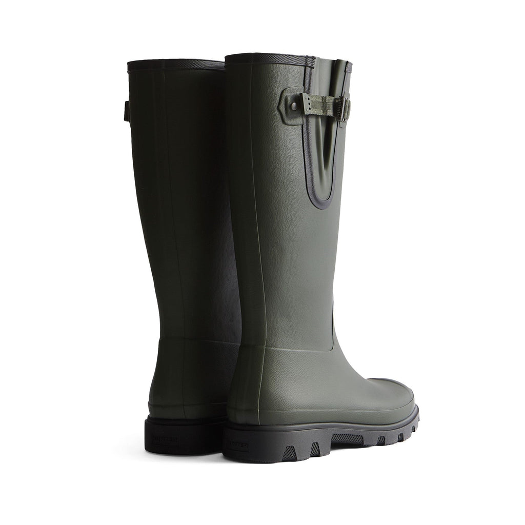 Hunter Field Downpour Adjustable Boot Mens - Dark Olive/Black - Image 2