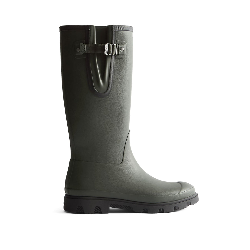 Hunter Field Downpour Adjustable Boot Mens - Dark Olive/Black - Image 4