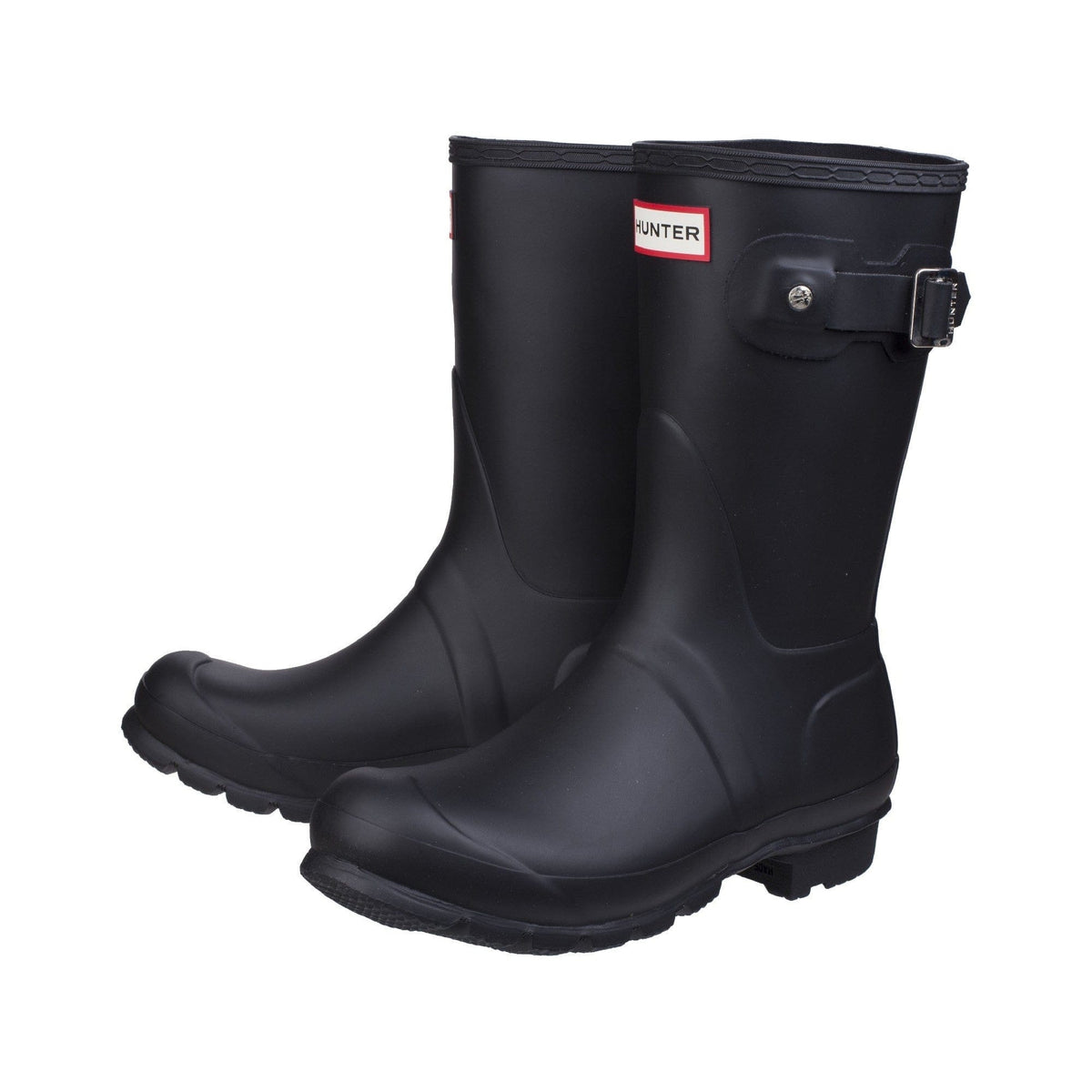 Hunter Original Short Womens Wellington Boots - Black - Image 6