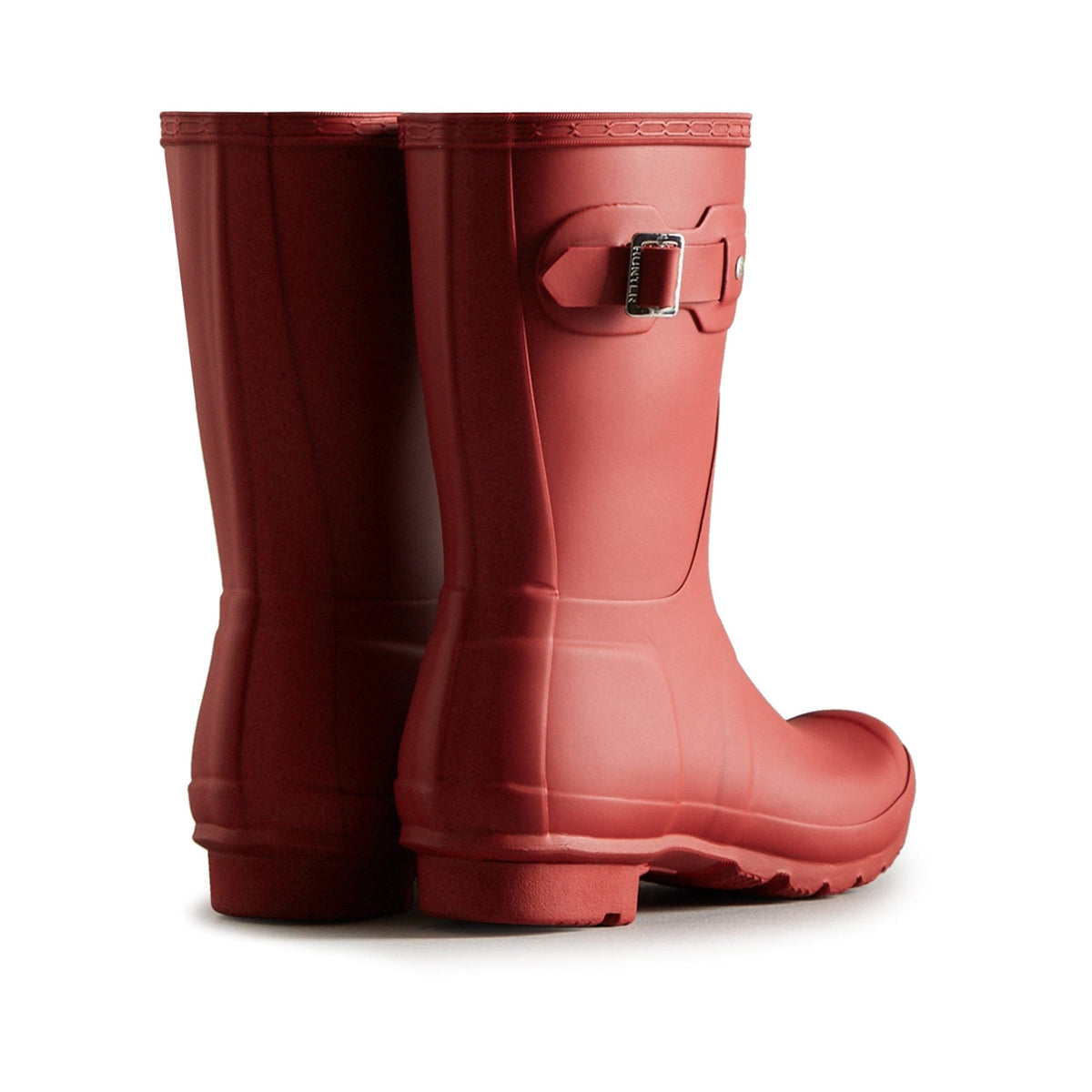 Hunter Original Short Womens Wellington Boots - Red - Image 2
