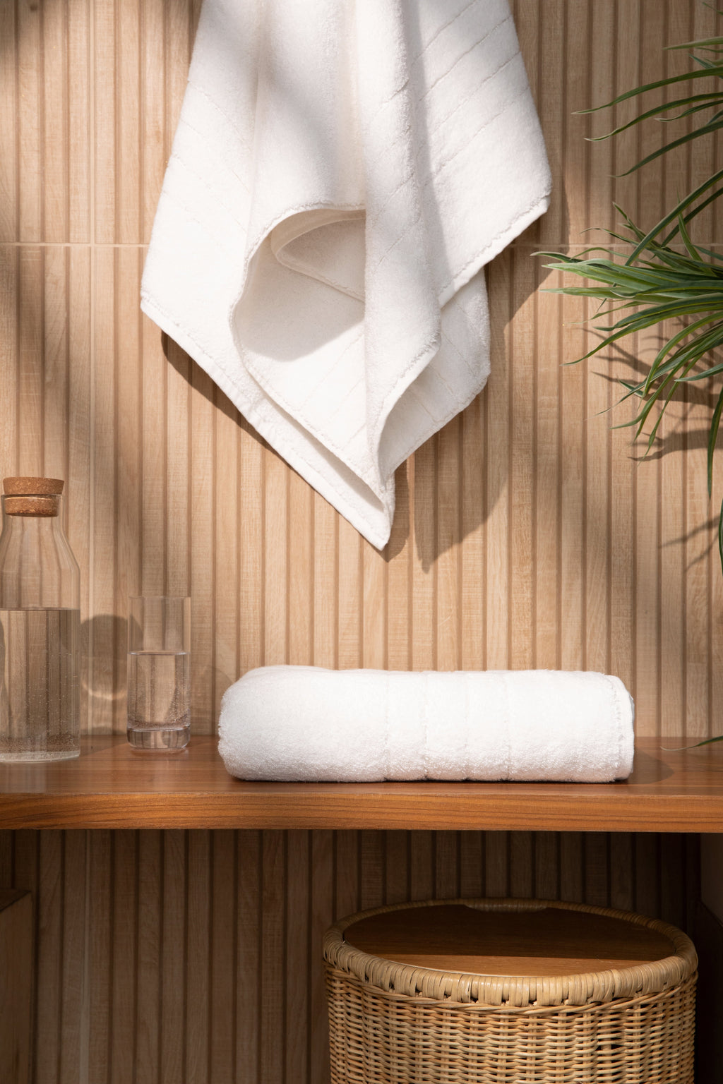 Organic Cotton Bath Towels - White