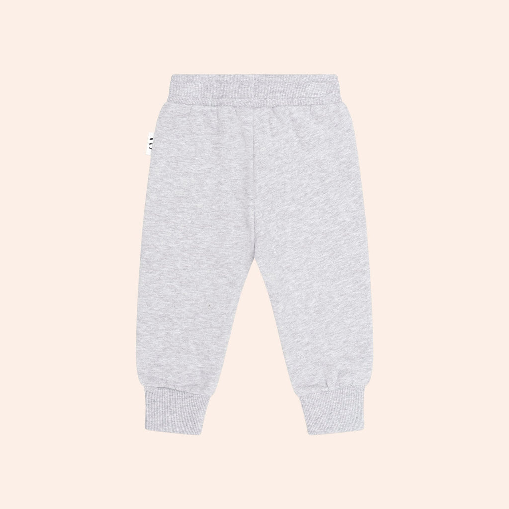 Huxbaby Furry Huxbear Sweatpant – Grey Marle, 6-12M - Image 2