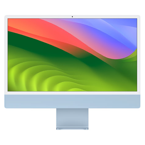 Apple iMac 24 2023 Blue 4.06 GHz M3 8-Core CPU 8GB Unified Memory 512GB Solid State Drive 10-Core GPU