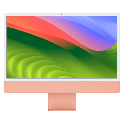 Apple iMac 24 2023 Orange 4.06 GHz M3 8-Core CPU 8GB Unified Memory 512GB Solid State Drive 10-Core GPU