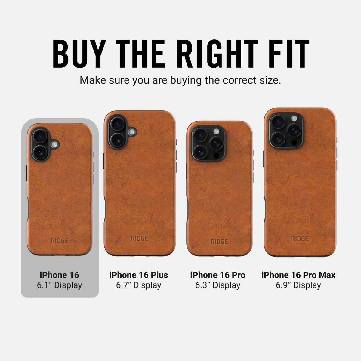 Everyday Phone Case - iPhone 16 - Tobacco Brown Leather - Image 9