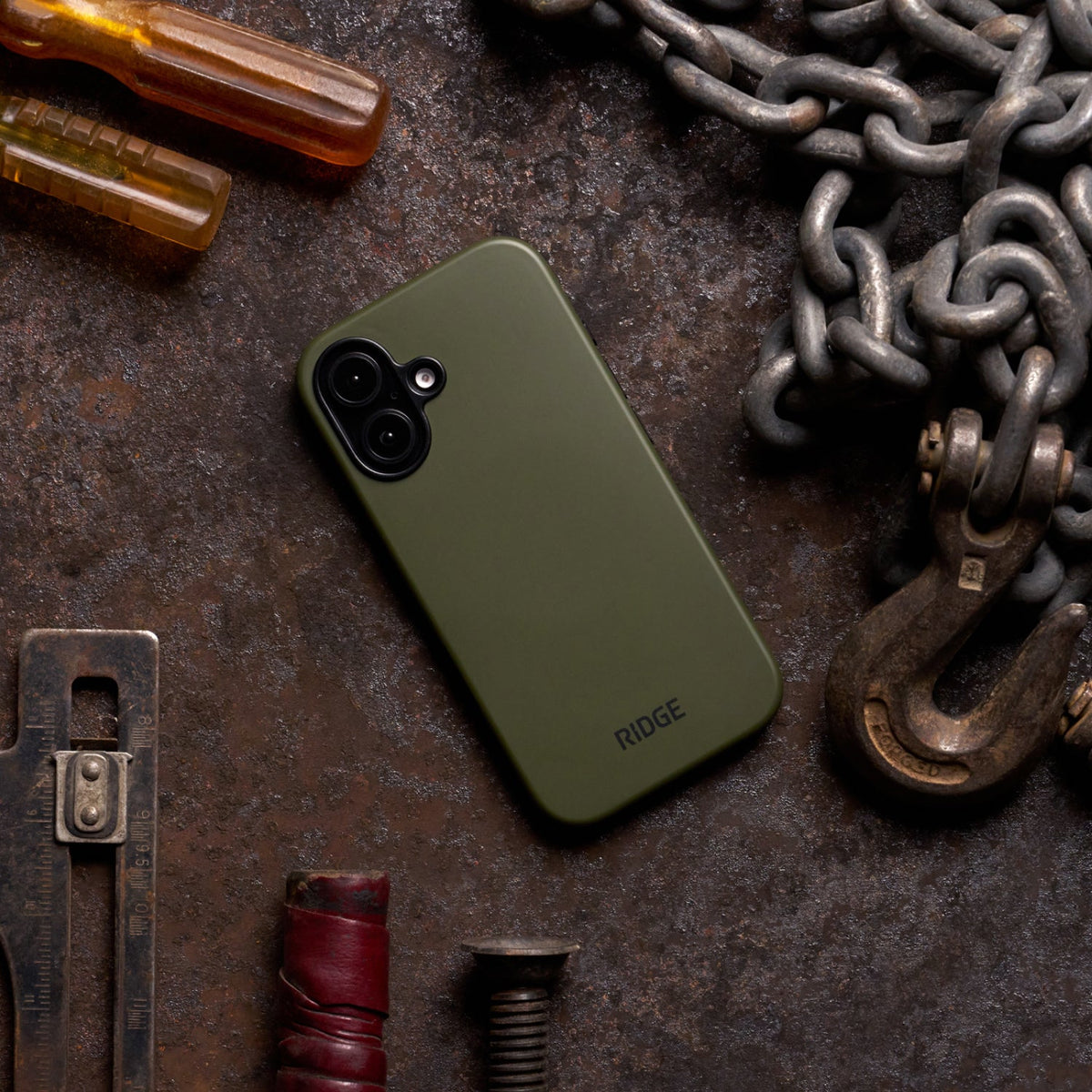 Everyday Phone Case - iPhone 16 Plus - Matte Olive - Image 5