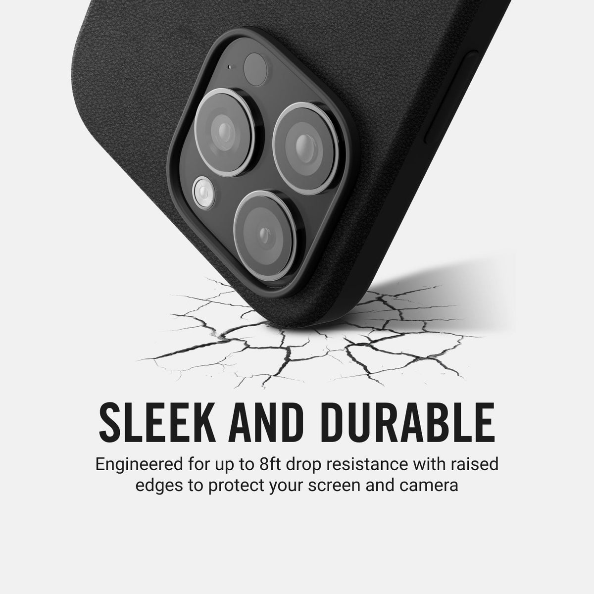 Everyday Phone Case - iPhone 16 Plus - Midnight Black Leather - Image 7